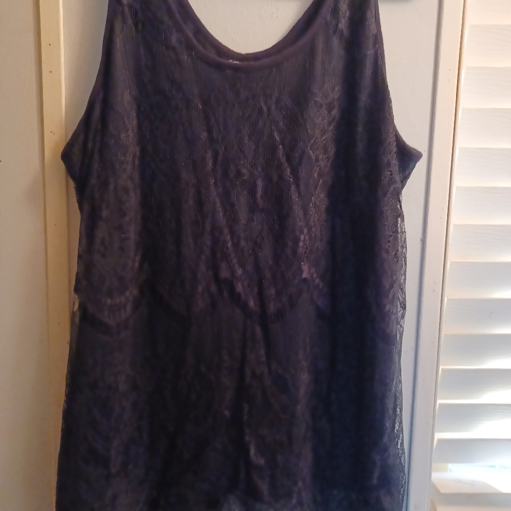 Black lace top